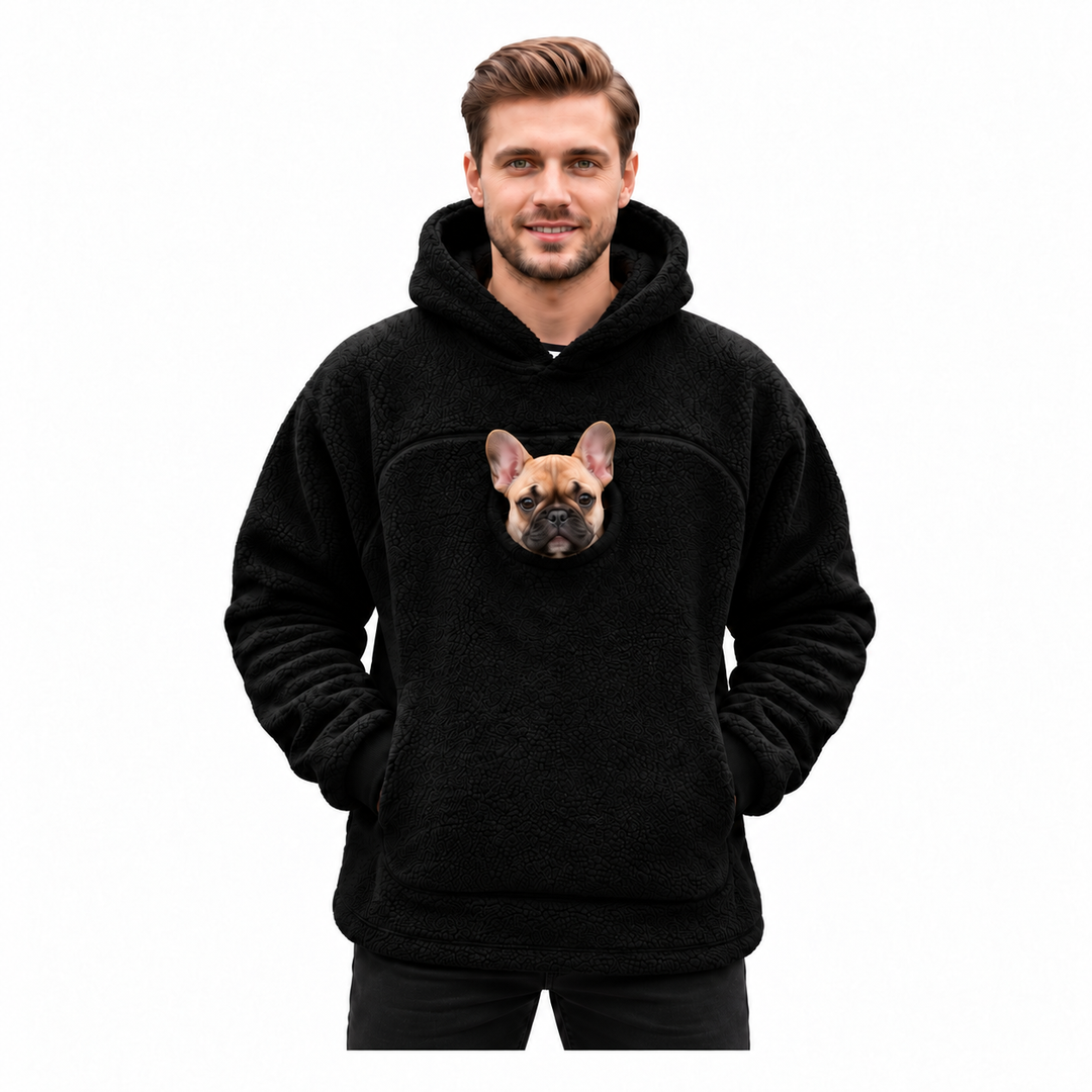 PawPouch Pet Hoodie worn