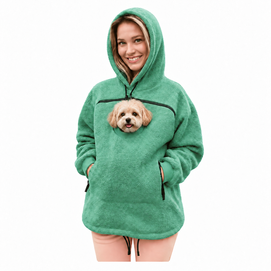 PawPouch Pet Hoodie detail